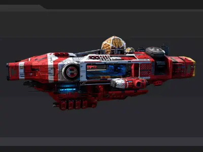 DRAKO - Rescue Ship  Low-poly 3D model