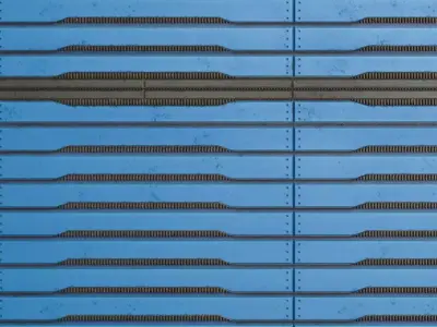 Sci-Fi Futuristic Metal Panel PBR Seamless Texture