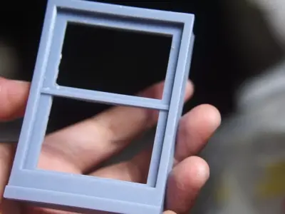 1 -12 scale Window Frame for Dioramas 3D print model
