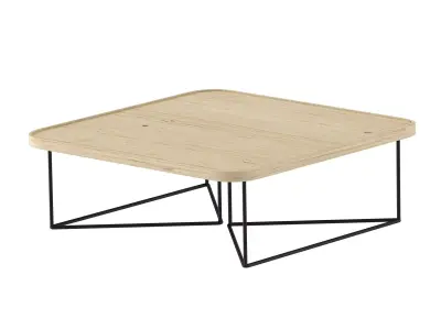 PORTER COFFEE TABLE SQUARE 3D model
