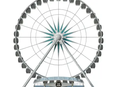 Sky Wheel  Low-poly 3D model