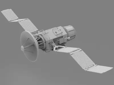 satellite highpoly spacecraft 3D model