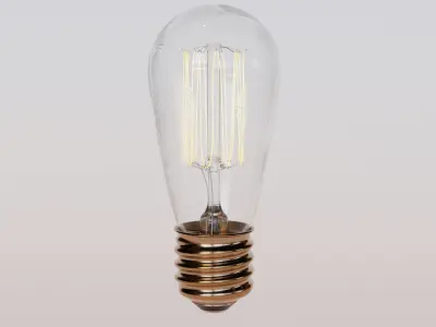 Light bulb vintage 1 3D model