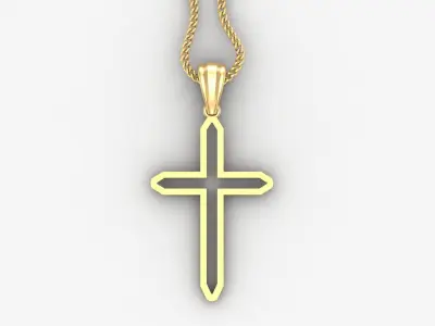 Cross Light Gold 4CP047 3DM STL 3D print model