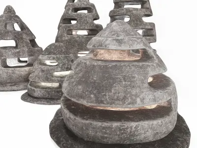 Stone light  Neo decorative n4  3D model