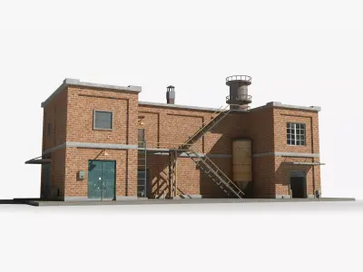 Factory xx2 Low-poly 3D model purchase