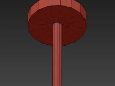 Cirrine chandelier with four lights 3D model
