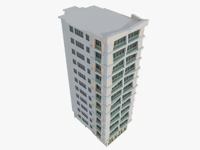 Residential Apartment Building 4 3D model