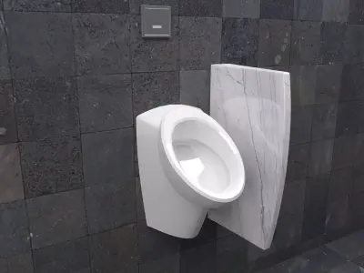 Urinal 8 hygienic 3D model