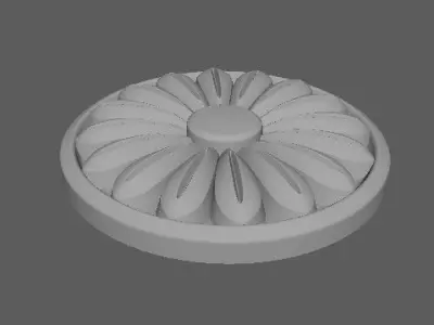 rosette flower Free 3D model purchase