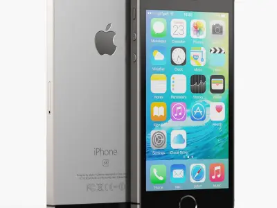 Apple iPhone SE Low-poly 3D model