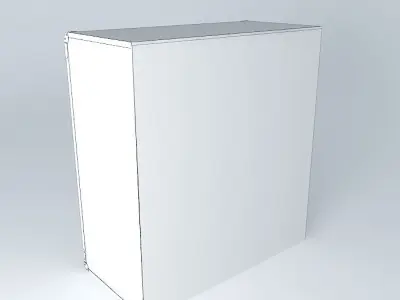 Indiana red pine cupboard 3D model