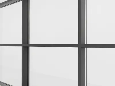 Panoramic glazing Stained glass 38 Low-poly 3D model