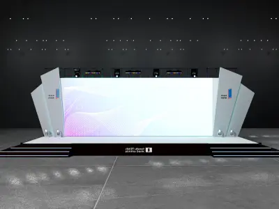 stage modern design  3D model