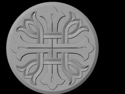rosette dekor 3D model buy