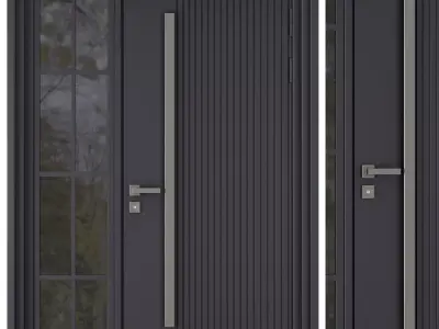 Entrance door set167 3D model
