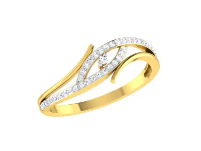 Solitaire Engagement Wedding Ring 3dm STL OBJ FBX Render Details 3D print model get