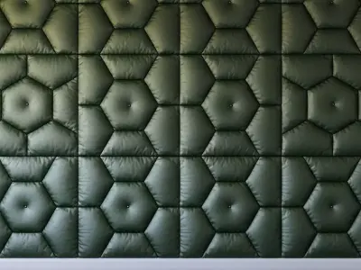 Decorative wall green panel 3D model