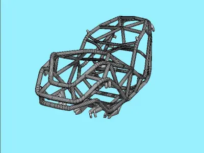 Rock Bouncer Frame Low-poly 3D model