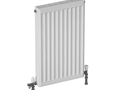 Heating radiator panel steel 3D model