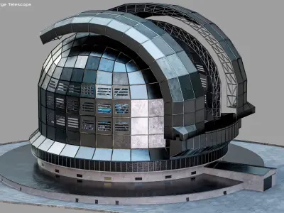  Rigged Extremely Large Telescope ELT PBR 