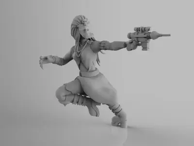 Mortana Vittoria - Female Death Ganger 3D print model