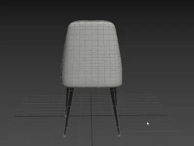 Ball And Cast Kitchen Upholstered Dining Chair 3D model