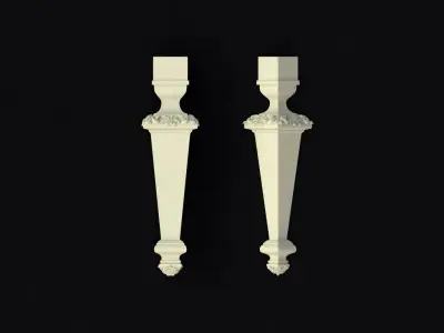 leg High quality 3d models for processing on a cnc machine  3D model 16