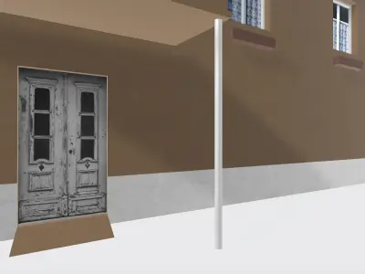 Big storey block 3d model Free low-poly 3D model