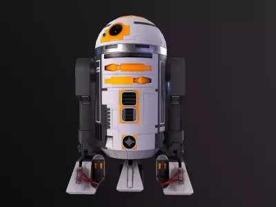 RD3 Star Wars  Low poly  Low-poly 3D model