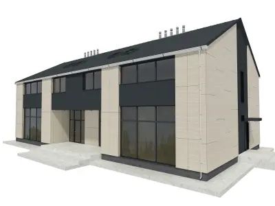 Modern House Building 3D model