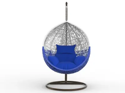 Swing seat Low-poly 3D model