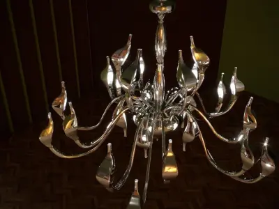 Chandelier Lightstar Cigno Collo 3D model