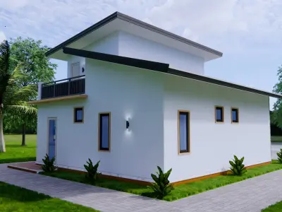 26x36-9x11 Metre House Plan 936 sqft 3D Model 3D model