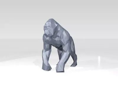 Gorilla Low Poligonal 3D model