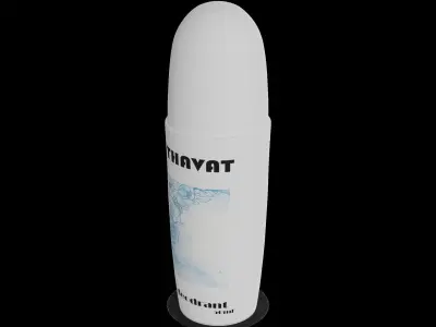 Roll-on and stick deodorants for women Roll-on Antiperspirant Low-poly 3D model