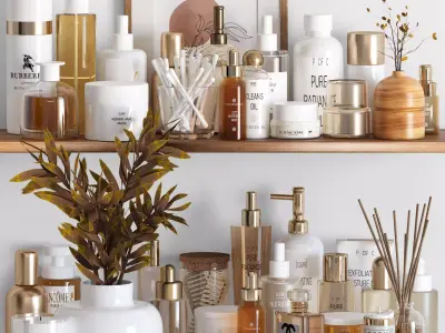 bathroom accessories 07 3D model