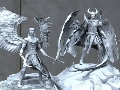 Fallen angel pack 2 3D model