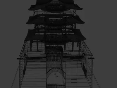 Qingyuan Tower Free 3D model