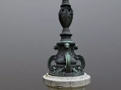 Street lamp Paris 3D model
