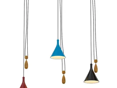 Set of three 3D model