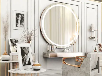 Beauty salon03- classic Low-poly 3D model