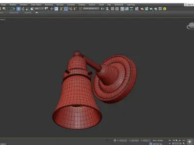 ROSE CITY FITTER SINGLE SCONCE Low-poly 3D model