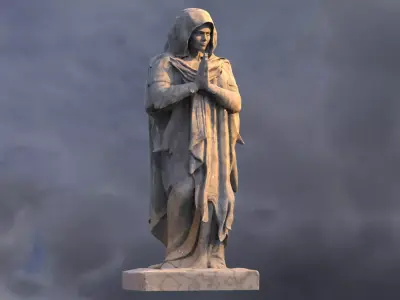 Prayer Sculpture 3D model