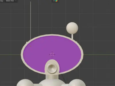 Martian Tripod Low-poly 3D model