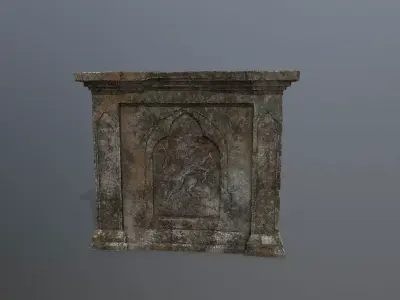 column Low-poly 3D model