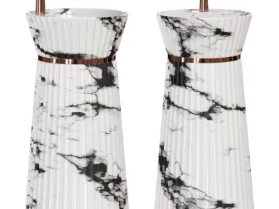 Floor standing washbasin Breeze 3D model