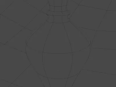 Glass Bottle lowpoly Free low-poly 3D model