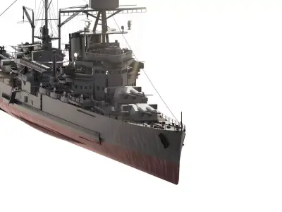 IMPERIAL JAPANESE NAVY 1940s CRUISER  3D model