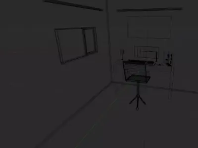 Gaming setup scene  Free 3D model